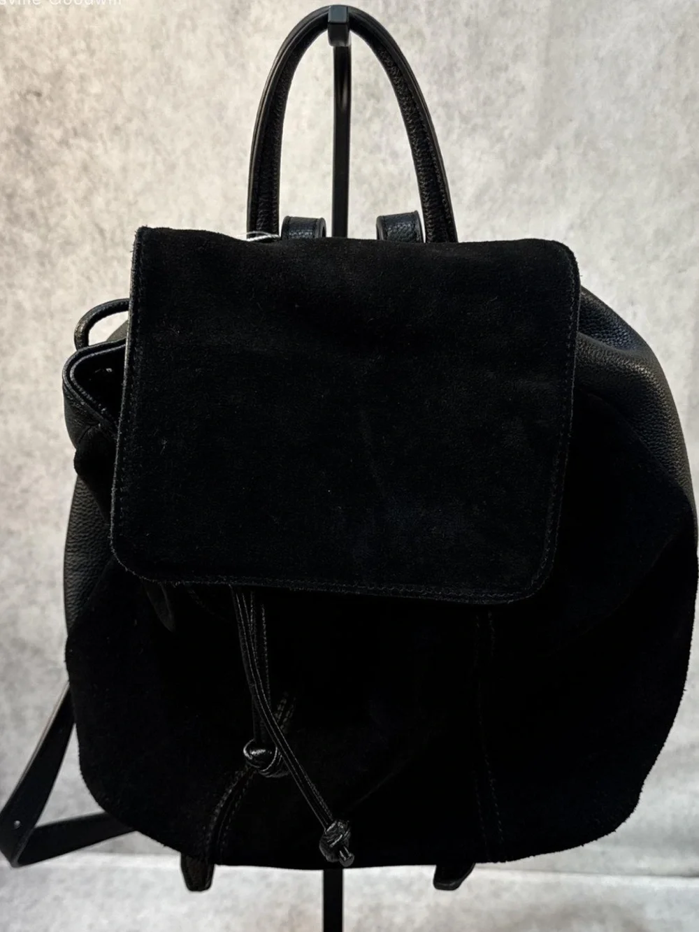 Black Backpack Tote - Women's Casual Shoulder Bag